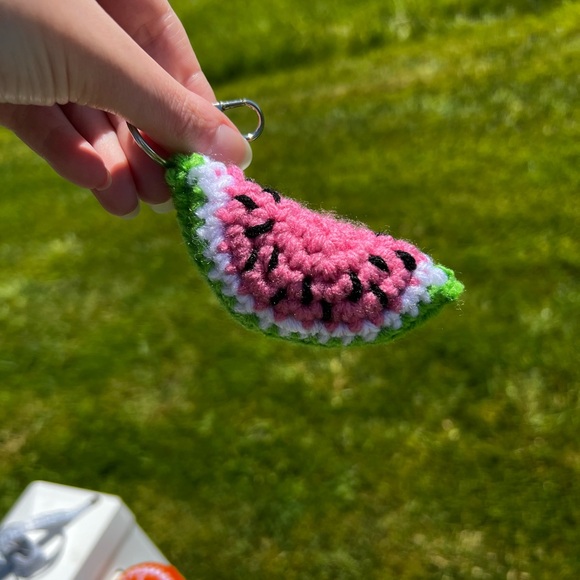 3/$20 Hand Crocheted Fruit Slice Keychain & Bag Charm! - Picture 15 of 17